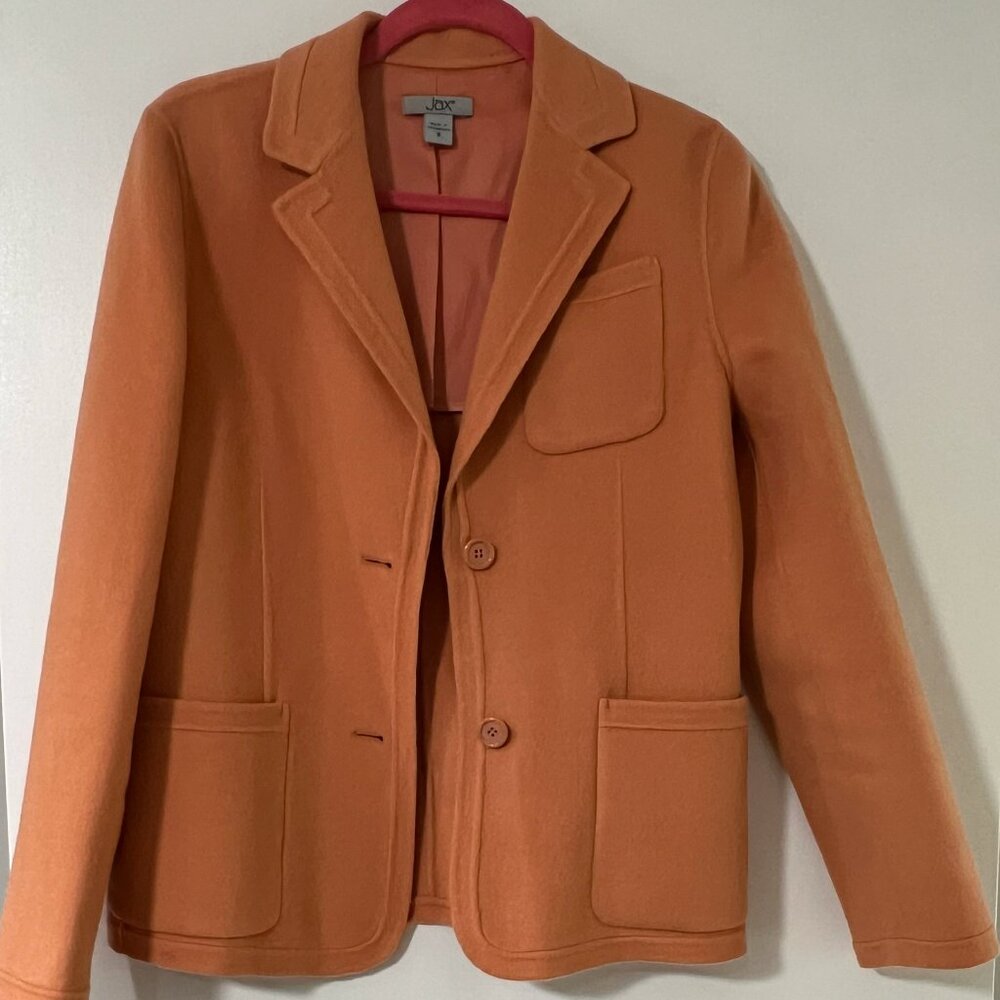 Y2K Vintage NWOT Orange Wool and Angora Blazer